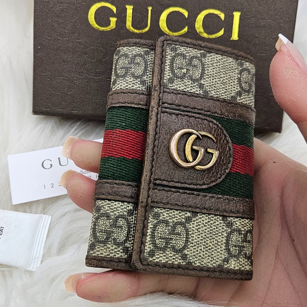 Gucci Ophidia Multicles 6 KeyCase - Picture 1 of 17
